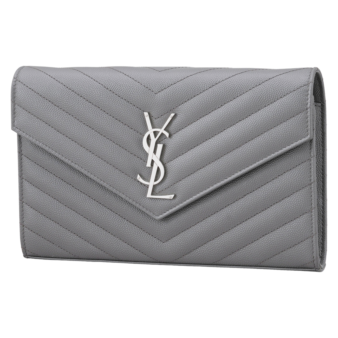 Yves Saint Laurent(USED)생로랑 377828 모노그램 쉐브론 WOC